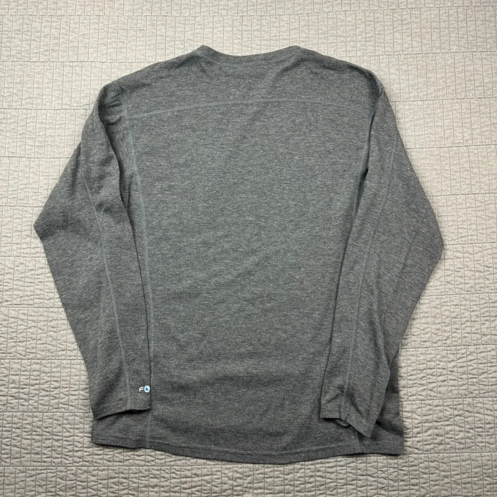 Carhartt Force Shirt‎ Men XL Gray Wool Blend Base Layer Workwear Long Sleeve